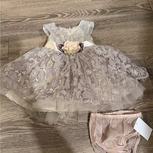 Bonnie Jean Pink Baby Dress with Bloomers